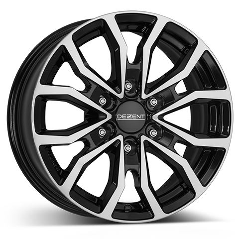 Alu disk DEZENT KC dark 8x18, 6x114,3, 66.1, ET30 Black/polished