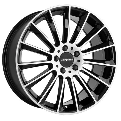 Alu disk CARMANI 17 Fritz 8x18, 5x112, 66.6, ET35 black polish