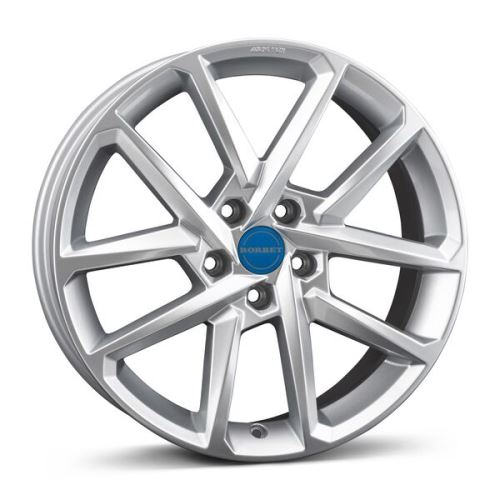 Alu disk Borbet N 7x17, 4x100, 64.0, ET47 crystal silver