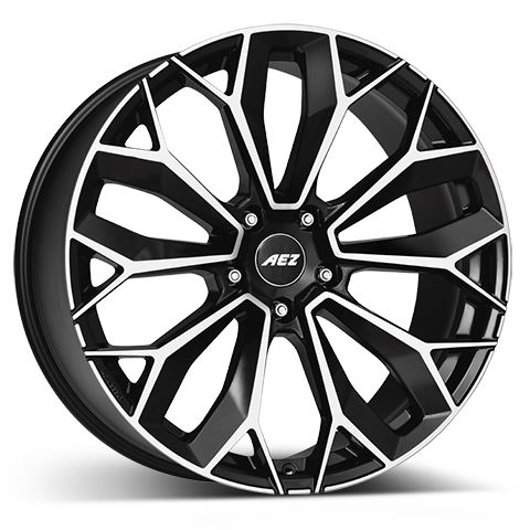 Alu disk AEZ Leipzig dark 9x20, 5x112, 66.6, ET33 Black/polished