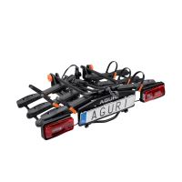 Nosič bicyklov na ťažné zariadenie Aguri Krab 3 Black skladací (2)