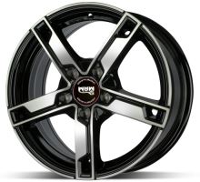 Alu disk MAM W4 Black 6,5x16 5x112 ET48 čierny leštený