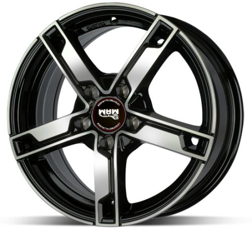 Alu disk MAM W4 Black 7,5x18 5x112 ET44 černý leštěný