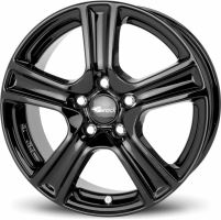 Alu disk Borbet B 7x17, 4x100, 64.0, ET38 black rim polished