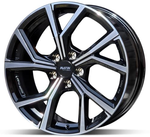 Alu disk Platin P115 Black 6,5x16 5x112 ET46,1 čierny leštený