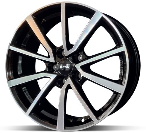 Alu disk Platin P95 Black 6,5x17 5x112 ET38 čierny leštený