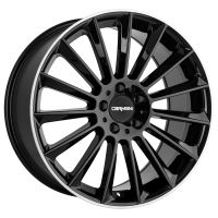 Alu disk CARMANI 17 Fritz 8x18, 5x114.3, 72.6, ET40 black lip polish
