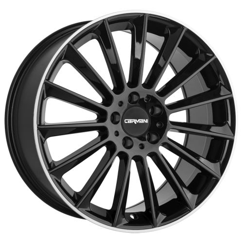 Alu disk CARMANI 17 Fritz 8x18, 5x114.3, 72.6, ET40 black lip polish