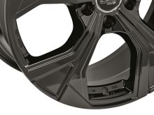 Alu disk MSW URBAN CROSS MSW 43 8x18, 5x108, 73, ET45 GLOSS BLACK (6)