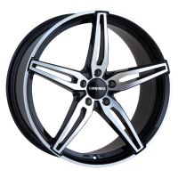 Alu disk CARMANI 15 Oskar 7.5x18, 5x114.3, 72.6, ET40 black polish