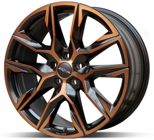 Alu disk Ronal R71 JB CM 9,5x21 5x112 ET37 čierny medený matný