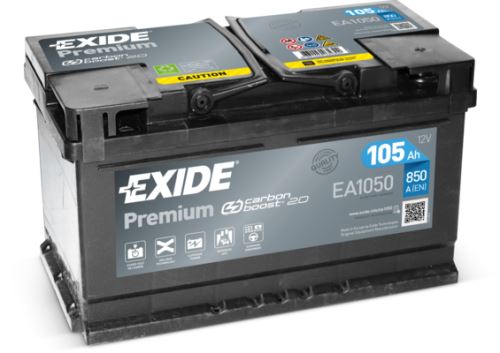 EXIDE Autobatérie PREMIUM 12V 105Ah 850A, 315x175x205mm