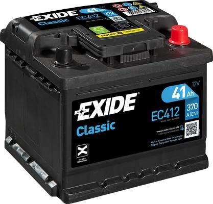 EXIDE Autobatérie CLASSIC 12V 41Ah 370A, 207x175x175mm