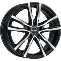Alu disk MAK MILANO 6.5x16, 5x100, 72, ET40 BLACK MIRROR
