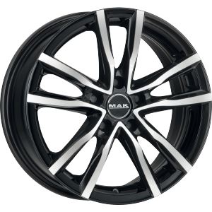 Alu disk MAK MILANO 8x17, 5x108, 72, ET45 BLACK MIRROR