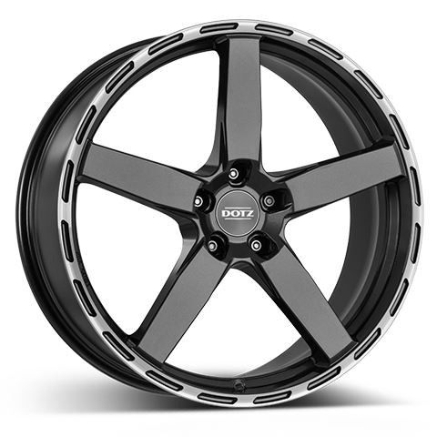 Alu disk DOTZ MarinaBay dark 9x21, 5x120, 72.6, ET30 Gunmetal/polished lip