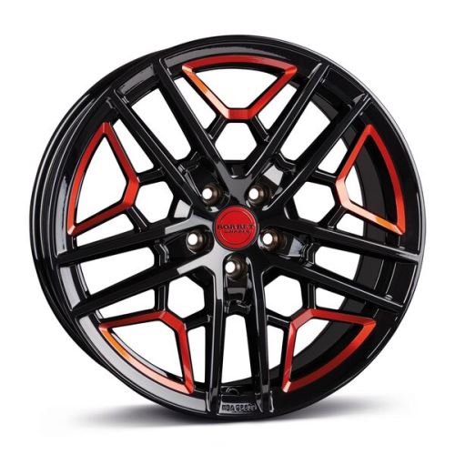 Alu disk Borbet GTY 8.5x19, 5x112, 72.5, ET45 black red glossy