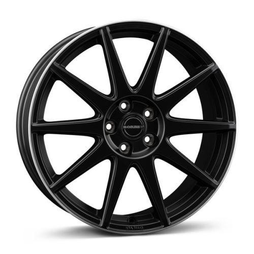 Alu disk Borbet GTX 8x19, 5x114,3, 72.5, ET40 black matt rim silver