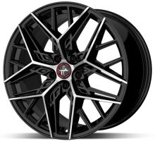 Alu disk Keskin KT25 BFP 8,5x20 5x112 ET30 čierny leštený