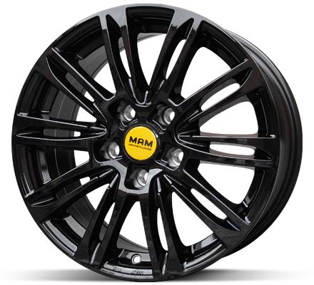Alu disk MAM A4 FullBlack 7,5x17 5x114 ET38 čierny