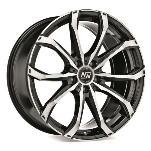 Alu disk MSW URBAN CROSS MSW 48 8x19, 5x112, 73, ET45 GLOSS BLACK FULL POLISHED