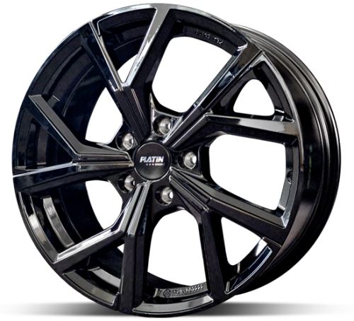 Alu disk Platin P115 FullBlack 6,5x17 5x100 ET39 černý lesklý