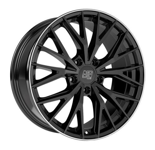 Alu disk MSW URBAN CROSS MSW 44 8.5x20, 5x114,3, 73, ET45 GLOSS BLACK+DIAMOND LIP