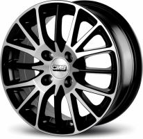 Alu disk CMS C17 6x14, 4x100, 67.1, ET35 Diamond Matt Black