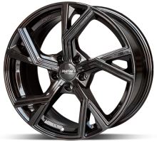 Alu disk Platin P100 FullBlack 9x21 5x112 ET30 čierny lesklý
