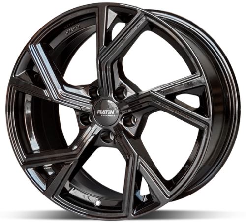 Alu disk Platin P100 FullBlack 8x18 5x112 ET35 čierny lesklý