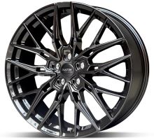 Alu disk Platin P125 FullBlack 10x20 5x130 ET39 čierny lesklý
