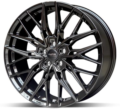Alu disk Platin P125 FullBlack 10x20 5x130 ET39 černý lesklý