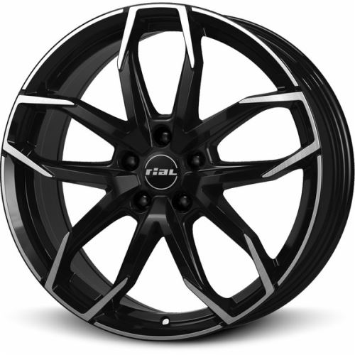 Alu disk RIAL Lucca 6.5x17, 4x108, 65.1, ET32 diamant-schwarz frontpoliert