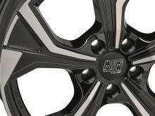 Alu disk MSW URBAN CROSS MSW 43 8x19, 5x112, 73, ET45 GLOSS BLACK (10)