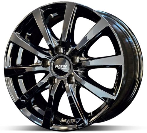 Alu disk Platin P69 ShinyBlack 8x18 5x112 ET35 čierny lesklý