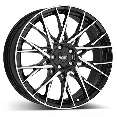 Alu disk DOTZ Fuji dark 9x20, 5x112, 70.1, ET28 Black/polished