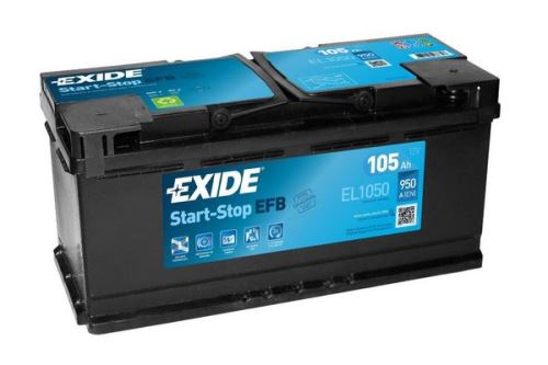 EXIDE Autobatérie Štart-Stop EFB 12V 105Ah 950A, 392x175x190mm