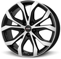 Alu disk ALUTEC W10 8x18, 5x112, 66.5, ET47 racing-black frontpolished