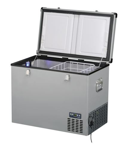 Přenosná kompresorová autochladnička Indel B TB100 Steel 12/24/230V 100 litrů
