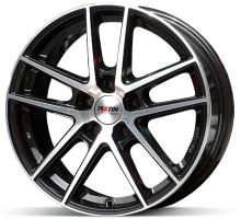 Alu disk Platin P73 Black 8x18 5x112 ET35 čierny leštený