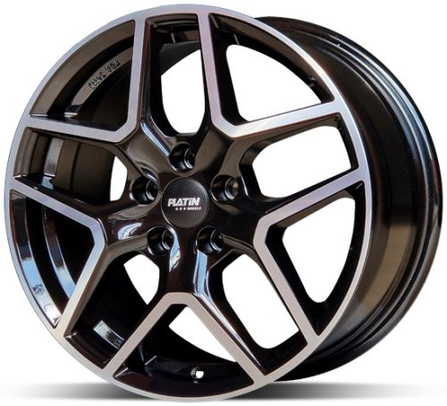 Alu disk Platin P110 Black 7x17 5x108 ET40 čierny leštený