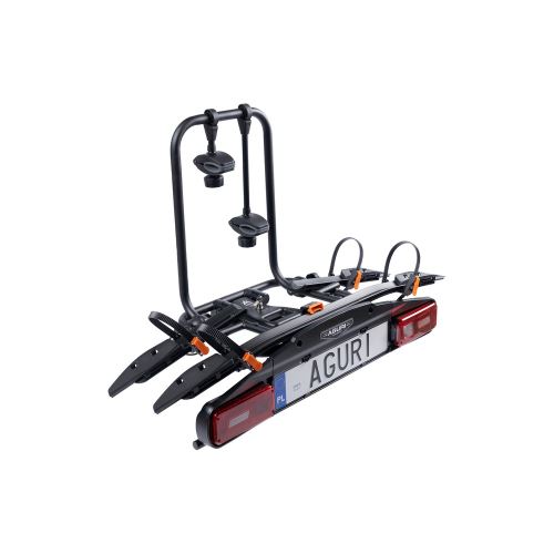 Nosič bicyklov na ťažné zariadenie Aguri Active Bike PRO 2 Black sklopný