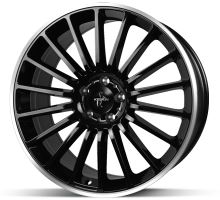 Alu disk Keskin KT15 BLP 7x16 4x100 ET35 čierny leštený Alu disk Keskin KT15 BLP 7x16 4x100 ET35 čierny leštený