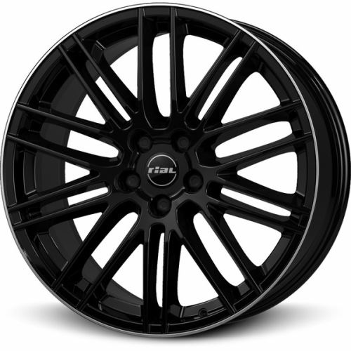 Alu disk RIAL Kibo 8x19, 5x112, 70.1, ET45 diamond-black lip polished