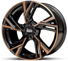 Alu disk MAM RS5 MBFC 8,5x20 5x112 ET30 čierny matný medený