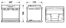 Autobatérie EXIDE EXCEL 12V 50Ah 450A (1)