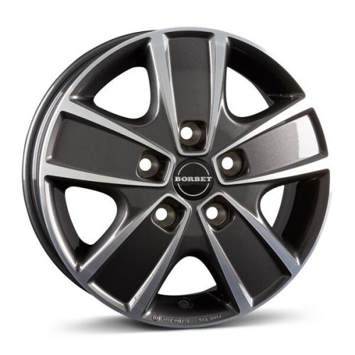 Alu disk Borbet CWG 6x16, 5x130, 78.1, ET68 mistral anthracite glossy polished