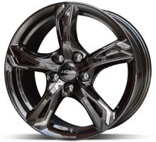 Alu disk Ronal R62 JB Chrome 8x19 5x112 ET50 čierny lesklý chrómový