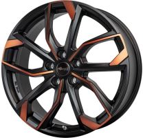 Alu disk Brock RC34 8x19, 5x120, 65.1, ET58 Black Orange Matt (BOM)