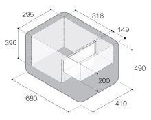 Přenosná kompresorová autochladnička Vitrifrigo VF45P 12/24V 110/230V 45 litrů (10)